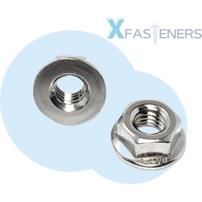 Stainless Non-Serrated Flange Nuts